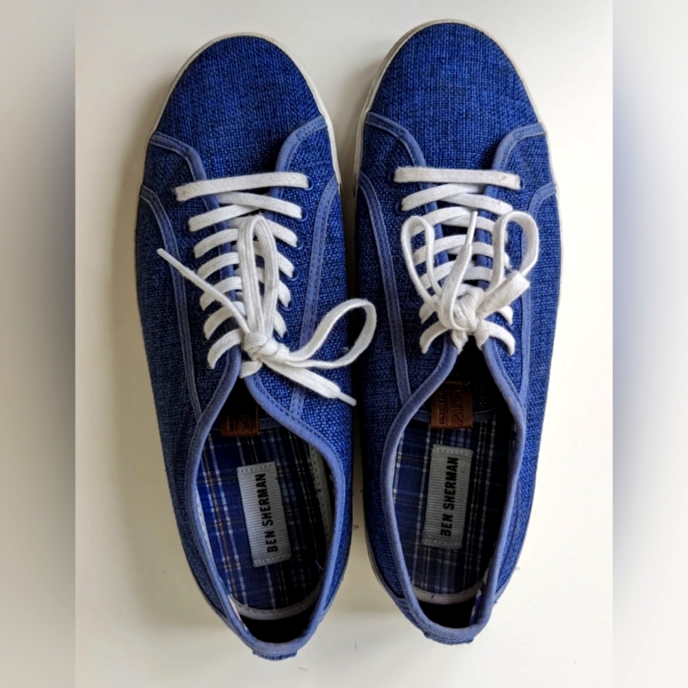 Ben Sherman Conall LO BNM00117 Mens Blue Canvas Lifestyle Sneakers Shoes size 11